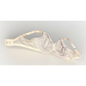 NEW SOMA Unbelievable Underwire Unlined Minimizer Bra Mesh Tan Pale Sand  44DDD